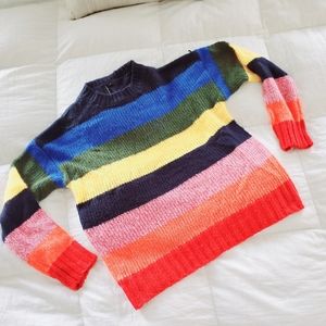 Anthropologie by Moon & Madison Rainbow Sweater